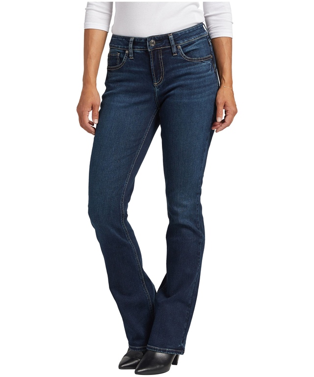 Silver Women's Elyse Mid Rise Slim Bootcut Jeans