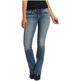 Silver Women's Tuesday Low Rise Slim Bootcut Jeans Front_Flat