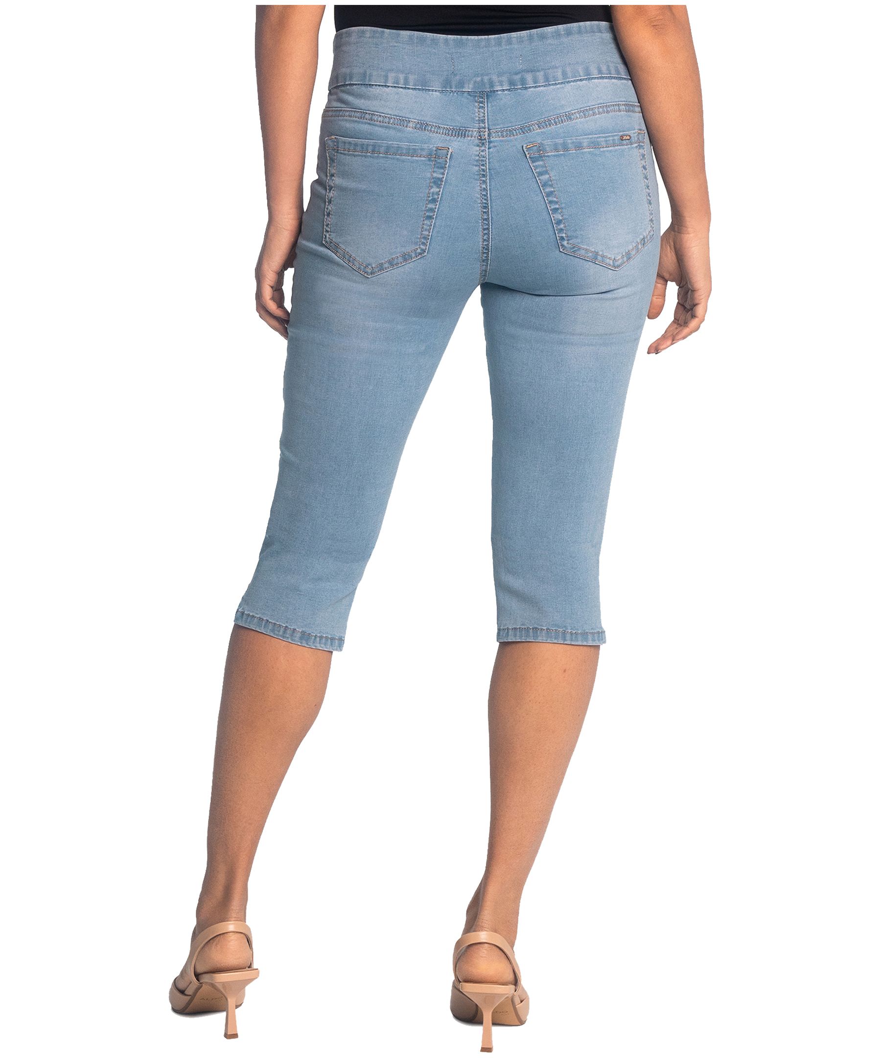 Jean capri à enfiler à jambe étroite pour femmes, Lois, Liette