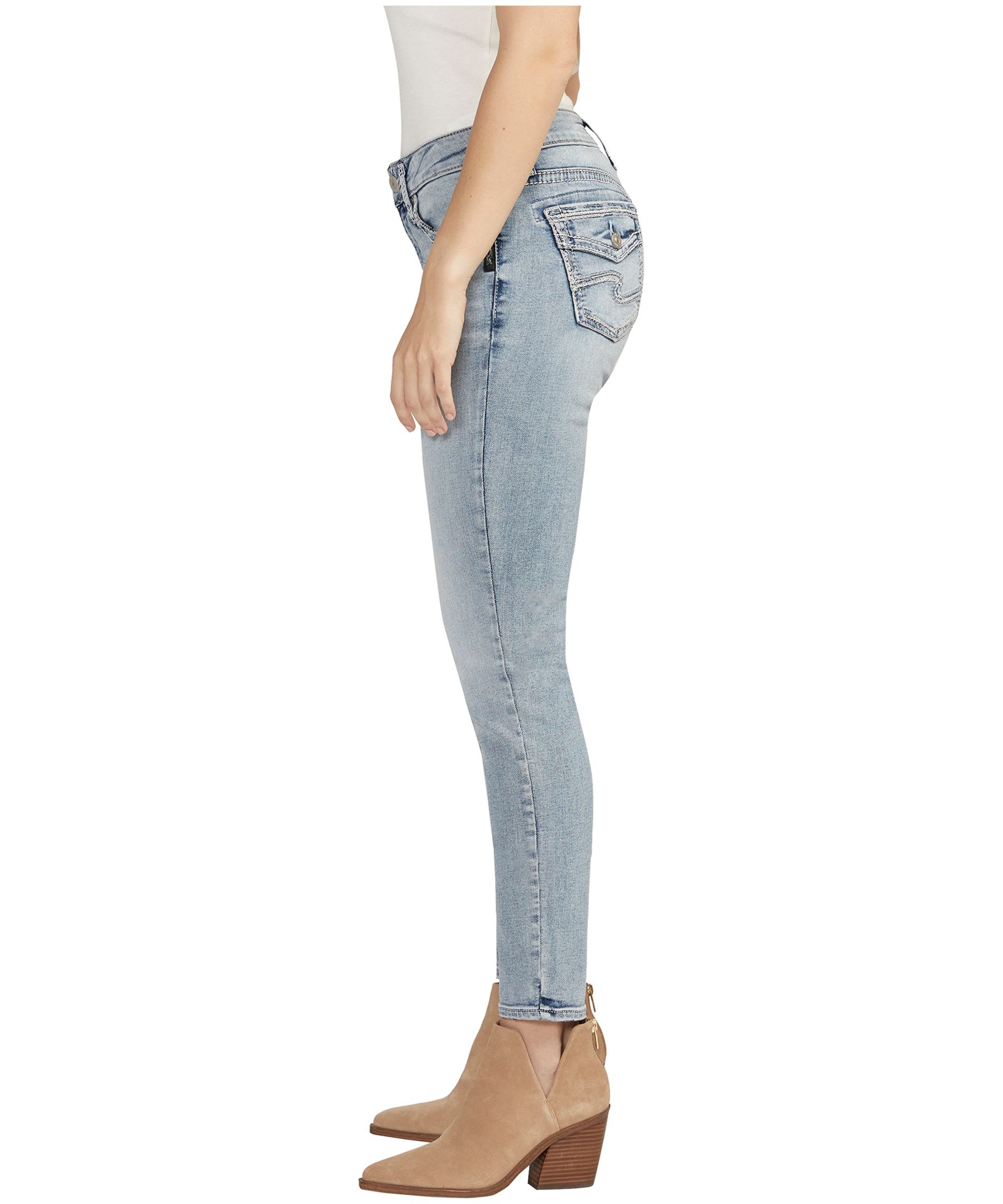 Silver Women's Elyse Mid Rise Classic Fit Skinny Jeans Mark's