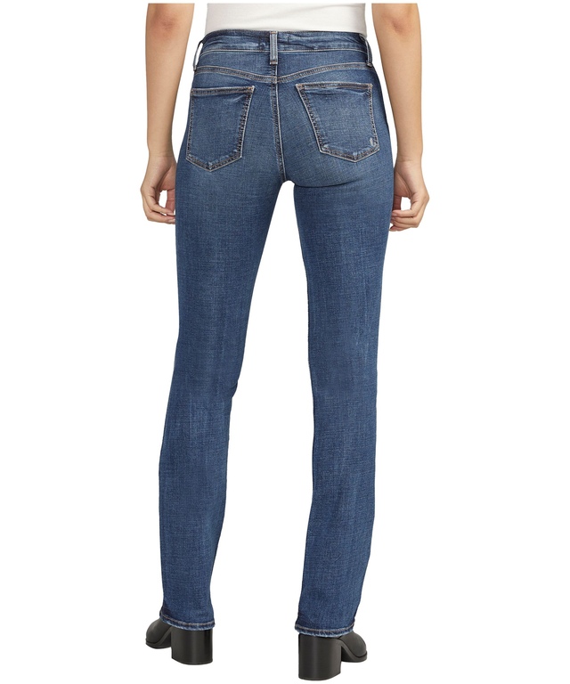 Silver Women's Suki Mid Rise Slim Leg Bootcut Jeans Marks