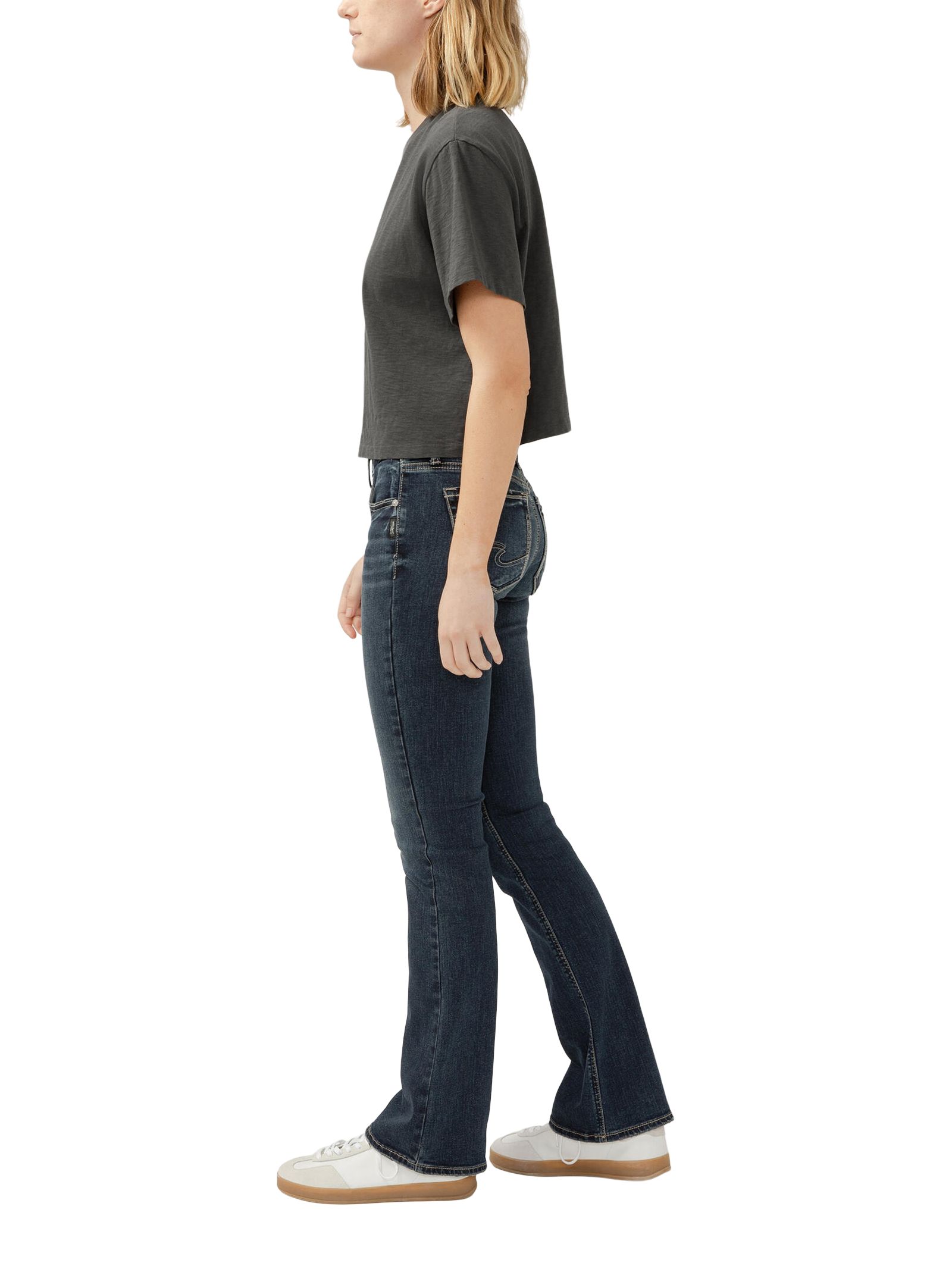 Silver Women's Suki Mid-Rise Curvy Fit Bootcut Jeans