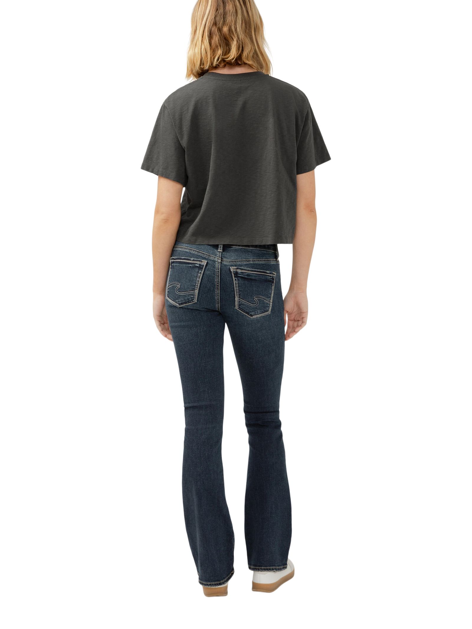 Silver Women's Suki Mid-Rise Curvy Fit Bootcut Jeans