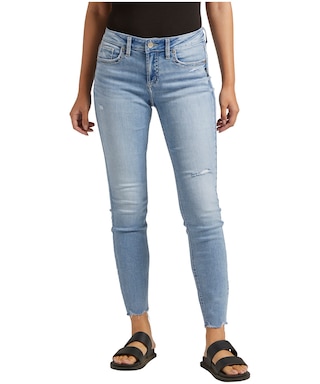 Silver Elyse Jeans à mi-côté Skinny pour femme