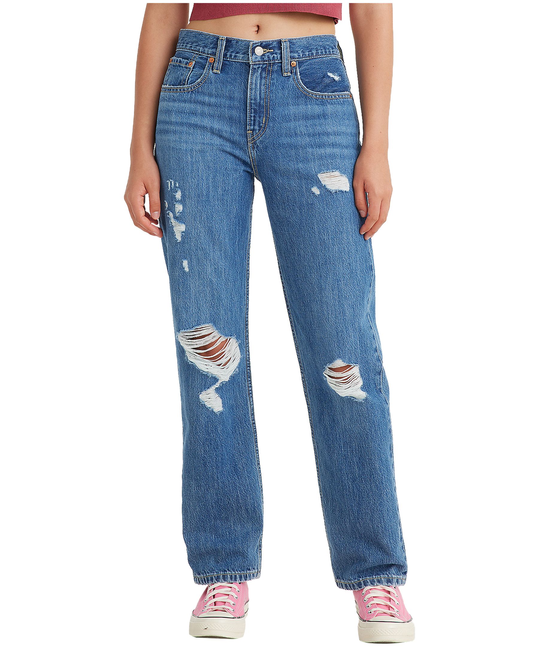 Jean à jambe droite et à taille basse pour femmes, Low Pro, Levi's