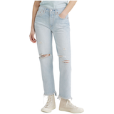 Jean court à jambe droite et à taille haute pour femmes, 501, Levi's Front_Flat