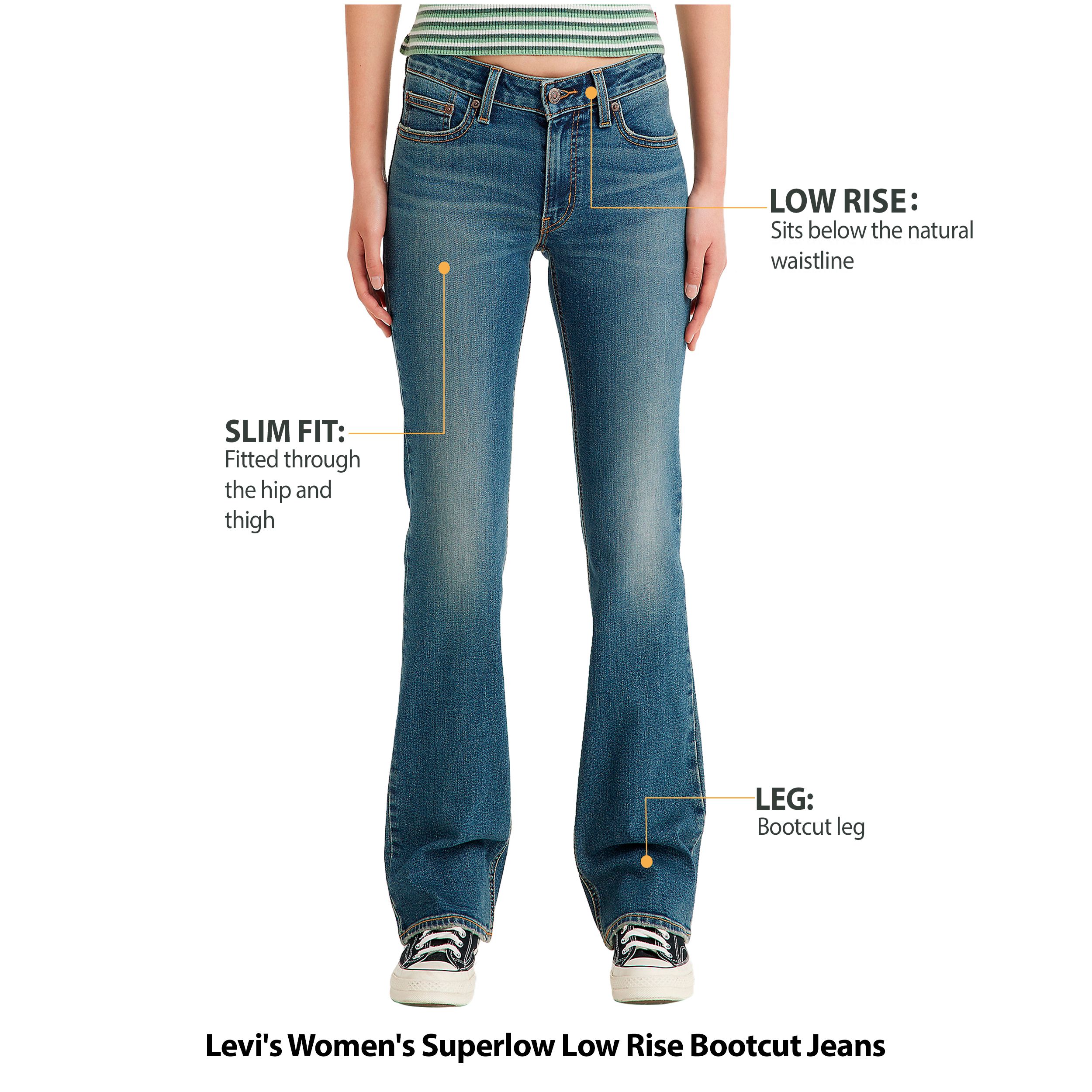 Levi's Women's Superlow Low Rise Bootcut Jeans