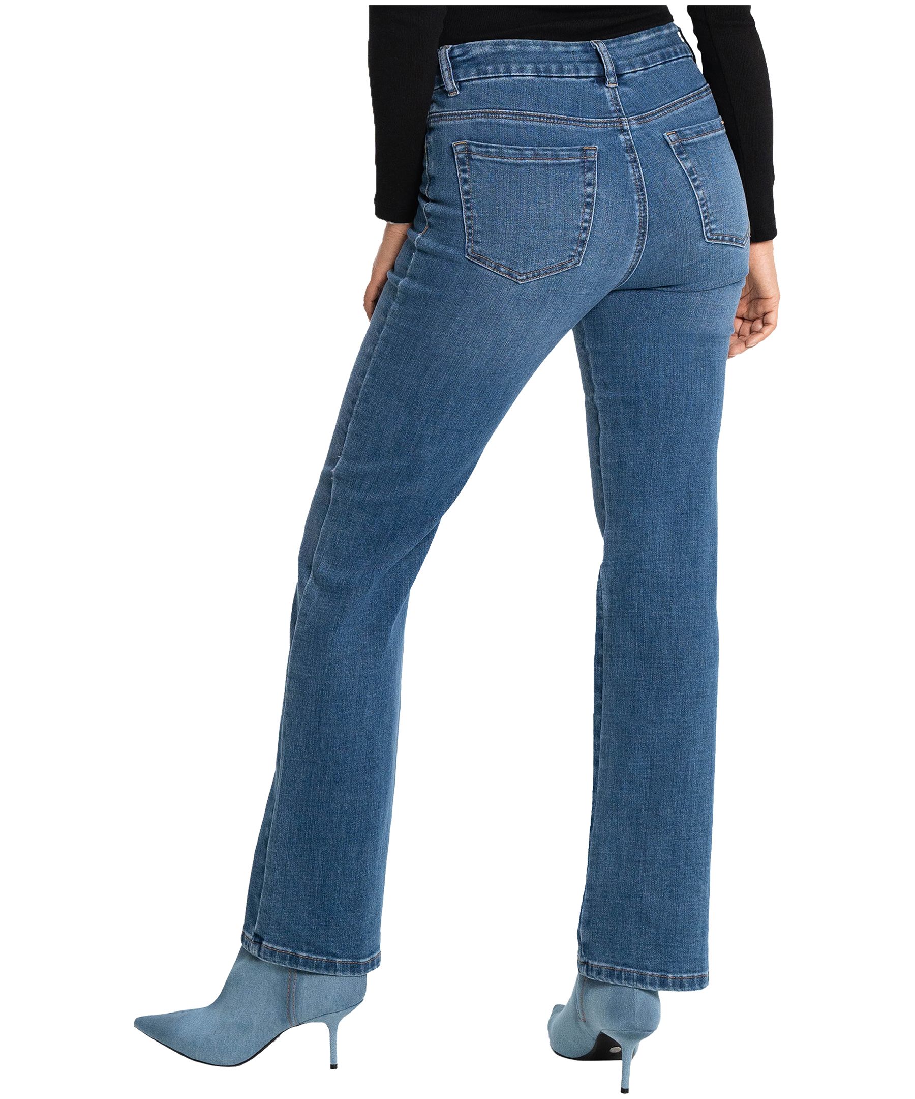 Jean à enfiler Maddie à taille mi-basse et à jambe droite pour femmes, Lois