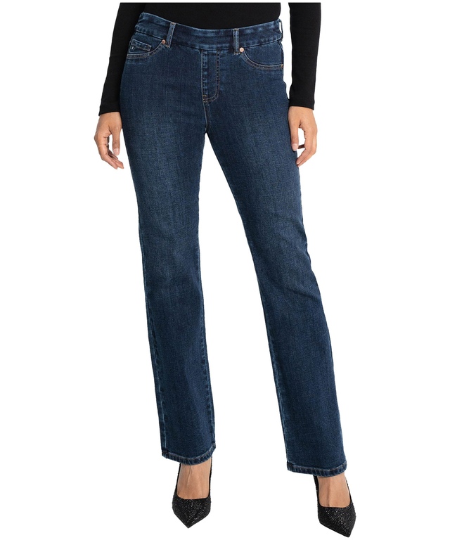 Jean à enfiler Maddie à taille mi-basse et à jambe droite pour femmes, Lois