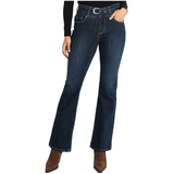 Jean Erika à ceinture, à taille haute et à jambe évasée pour femmes, Lois Front_Flat