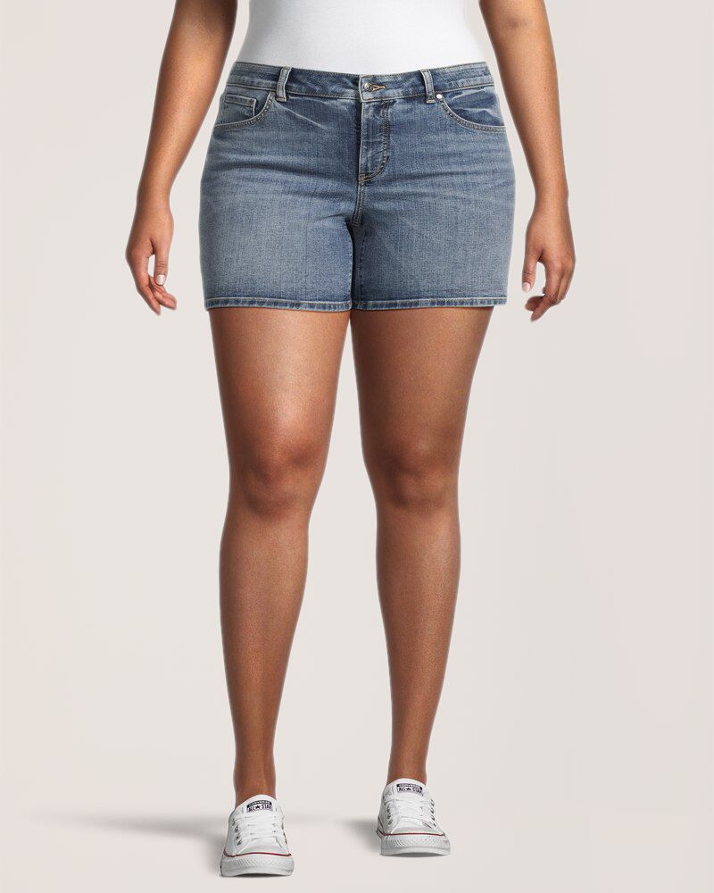 Short en jean qui épouse les courbes pour femmes, Denver Hayes