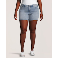 Short en jean qui épouse les courbes pour femmes, Denver Hayes Front_Flat