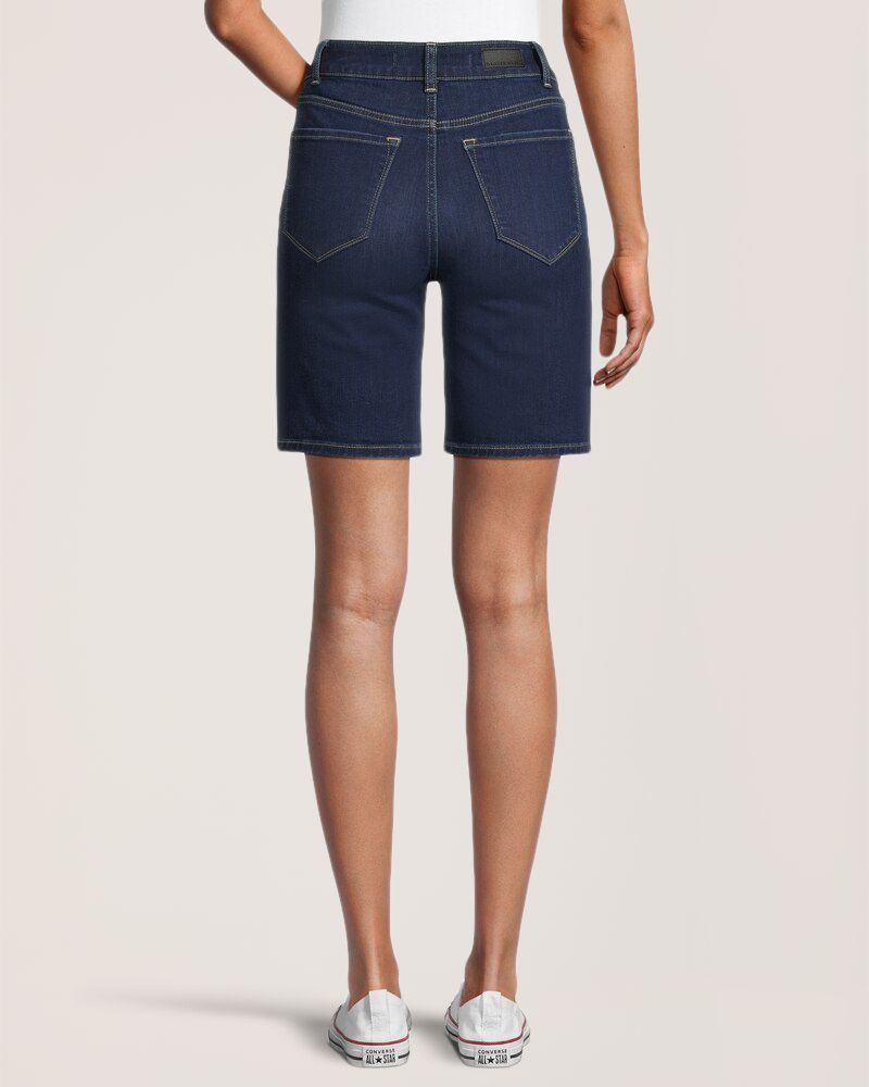 Bermuda en denim à taille haute pour femmes, Denver Hayes
