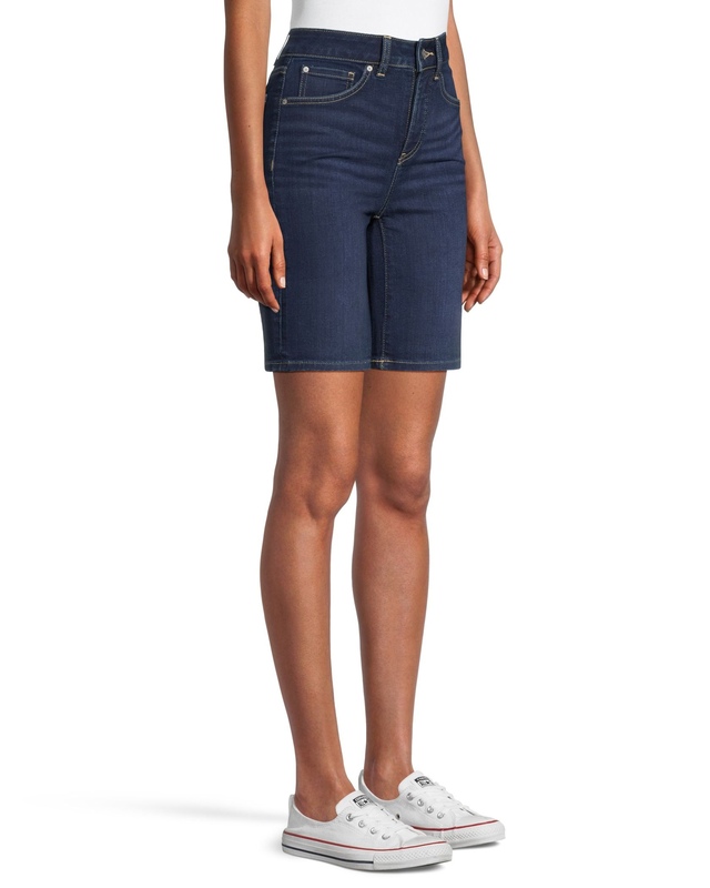 Denver Hayes Women's High Rise Denim Bermuda Shorts Marks