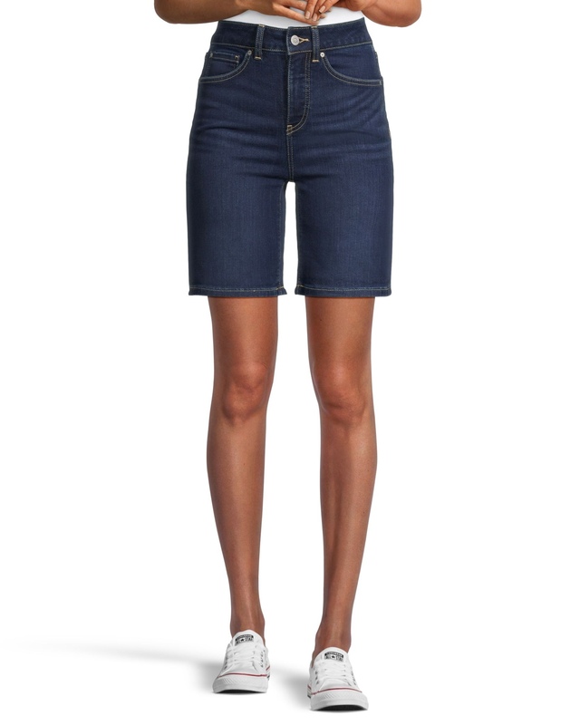 Denver Hayes Women's High Rise Denim Bermuda Shorts Marks