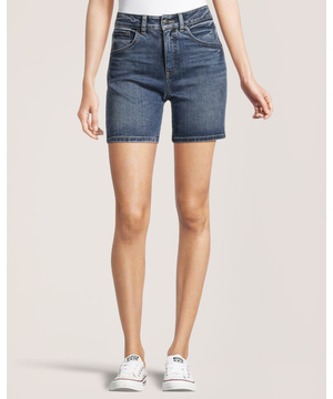 Short en jean longueur mi-cuisse à taille haute pour femmes, Denver Hayes