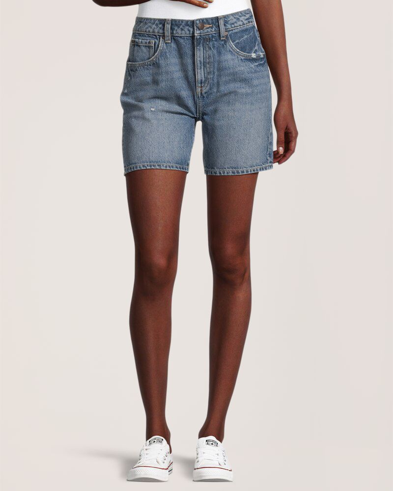 Denver Hayes Women's High Rise Mid Length Shorts Mark's