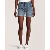 Short mi-long à taille haute pour femmes, Denver Hayes Front_Flat