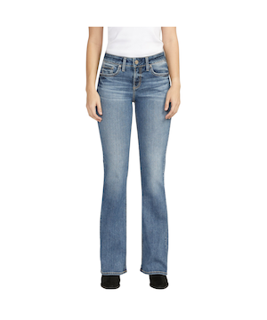 Silver Women's Suki Mid Rise Curvy Fit Bootcut Jeans