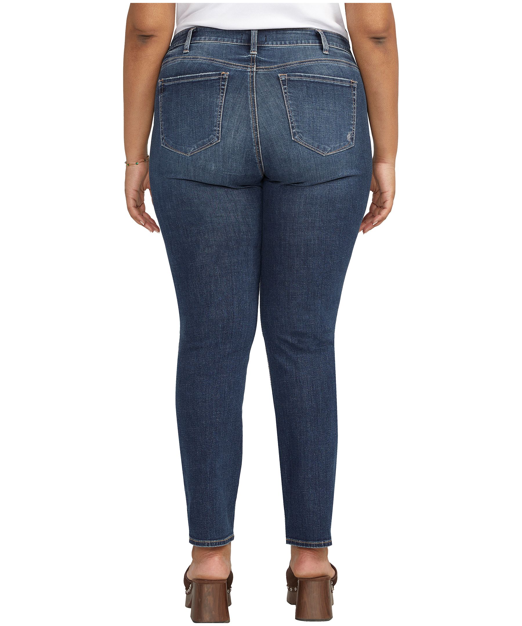 Silver Women's Elyse Midrise Comfort Fit Straight Jeans