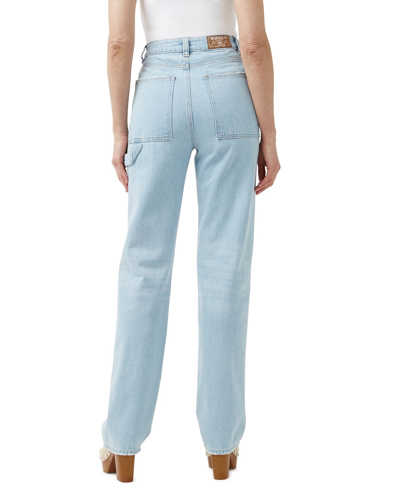 Buffalo Women's Jane Super High Rise Loose Straight Jeans