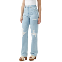 Buffalo Women's Jane Super High Rise Loose Straight Jeans Front_Flat