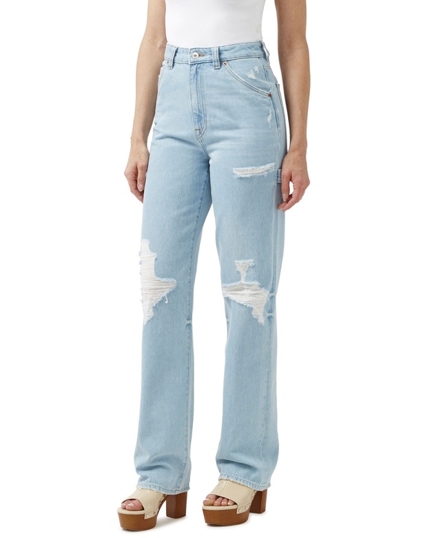 Buffalo Women's Jane Super High Rise Loose Straight Jeans