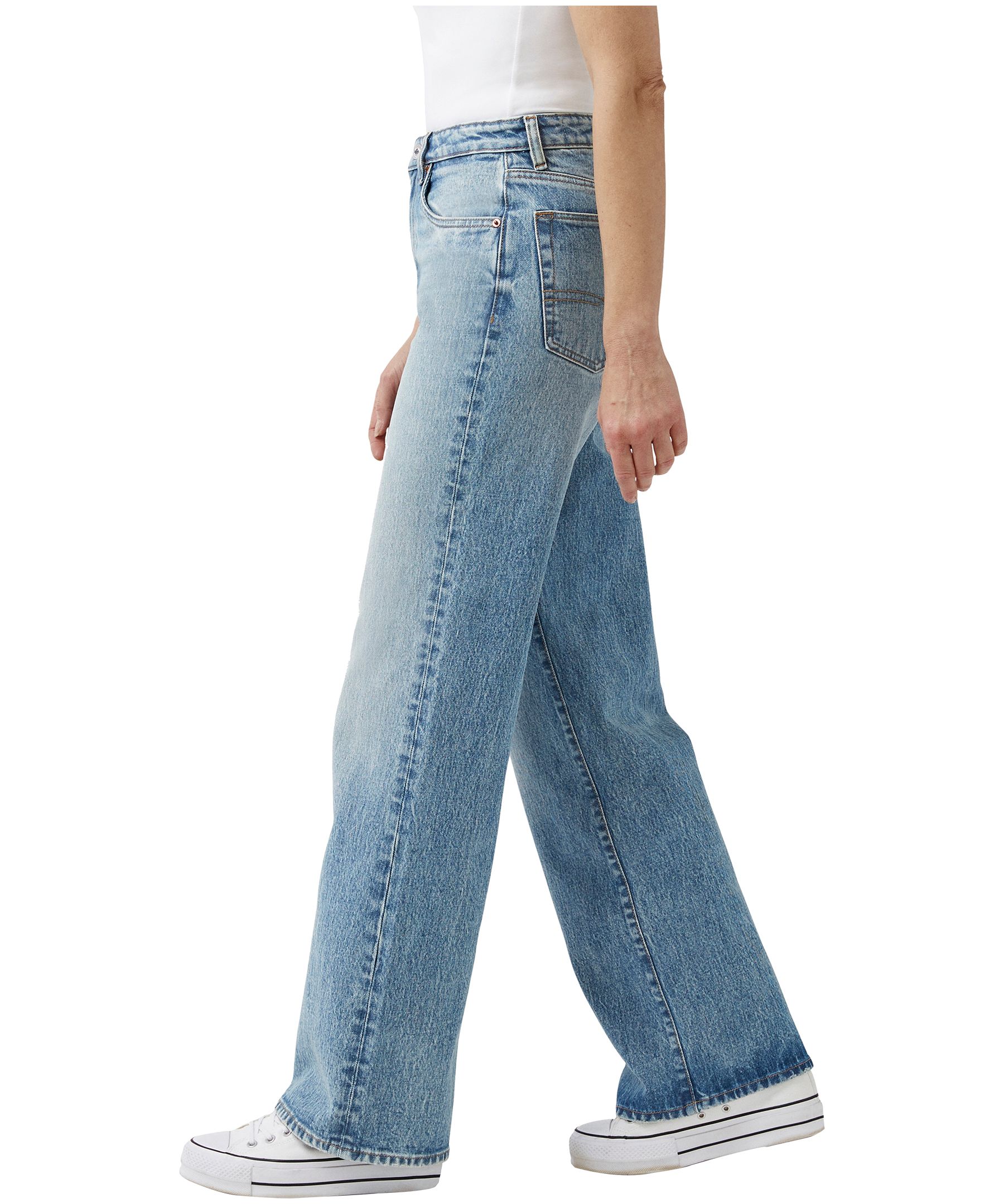 Buffalo Women's Addie High Rise Wide Leg Jeans