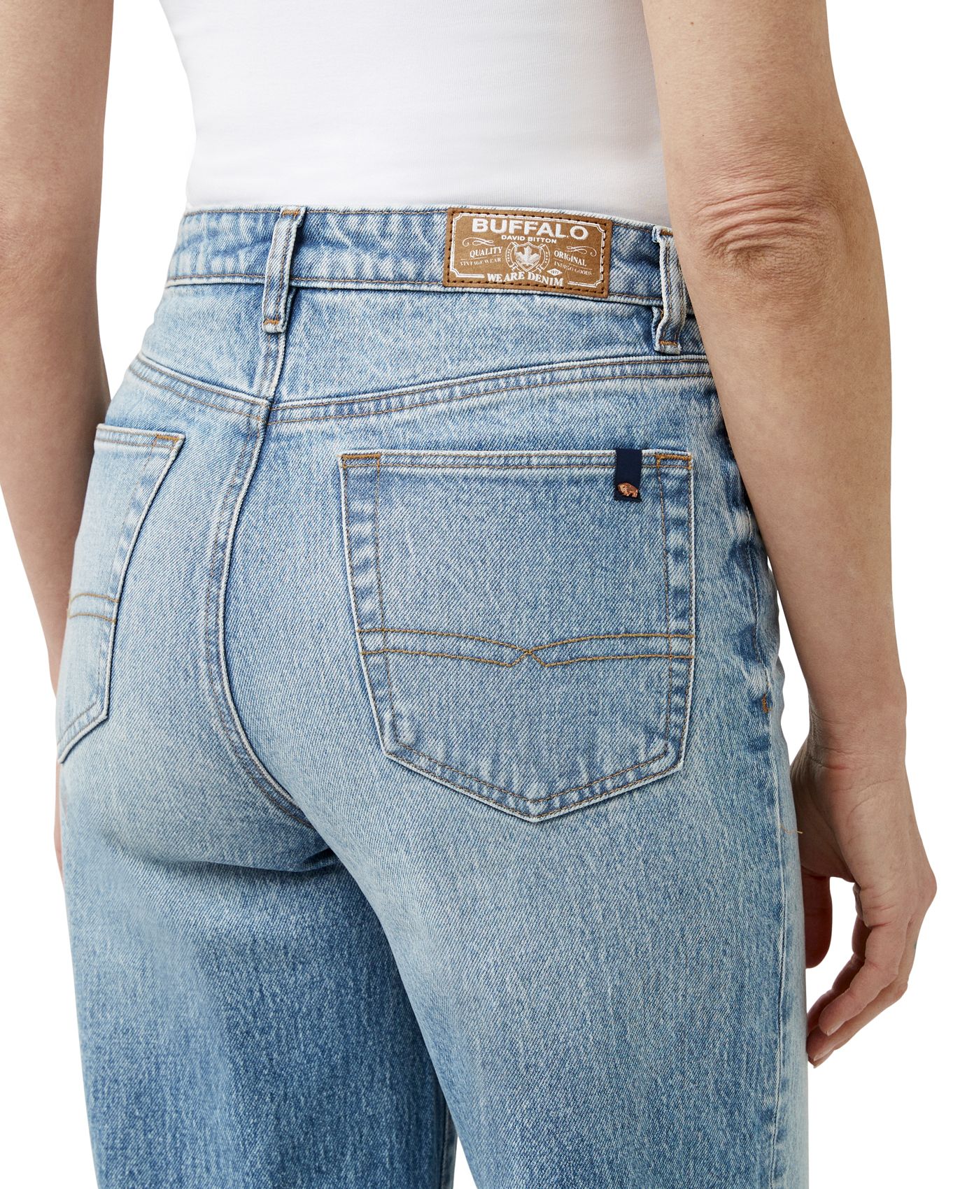 Buffalo Women's Addie High Rise Wide Leg Jeans