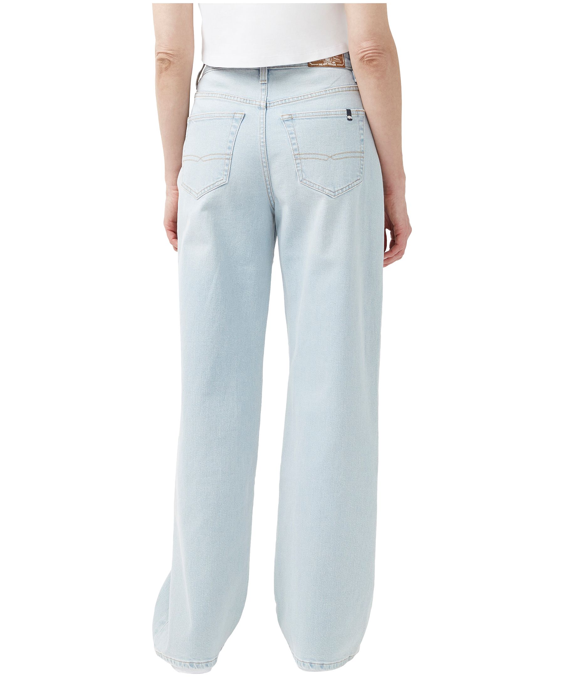 Buffalo Women's Jennifer Super High Rise Loose Straight Jeans