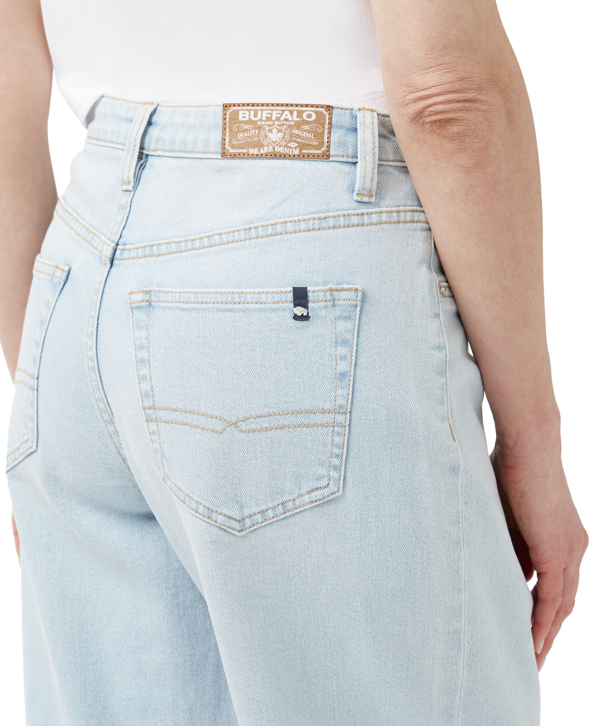 Buffalo Women's Jennifer Super High Rise Loose Straight Jeans