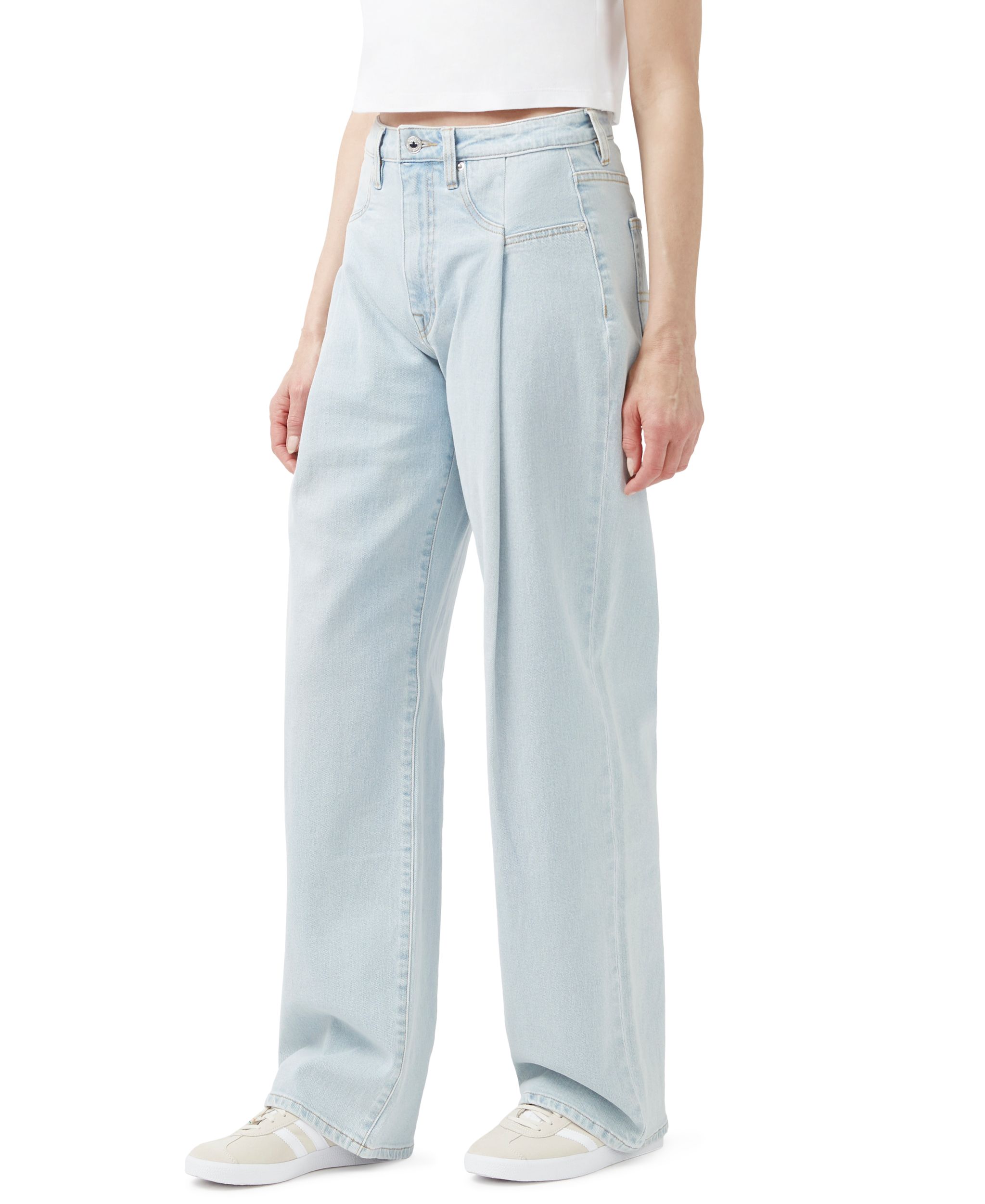 Buffalo Women's Jennifer Super High Rise Loose Straight Jeans