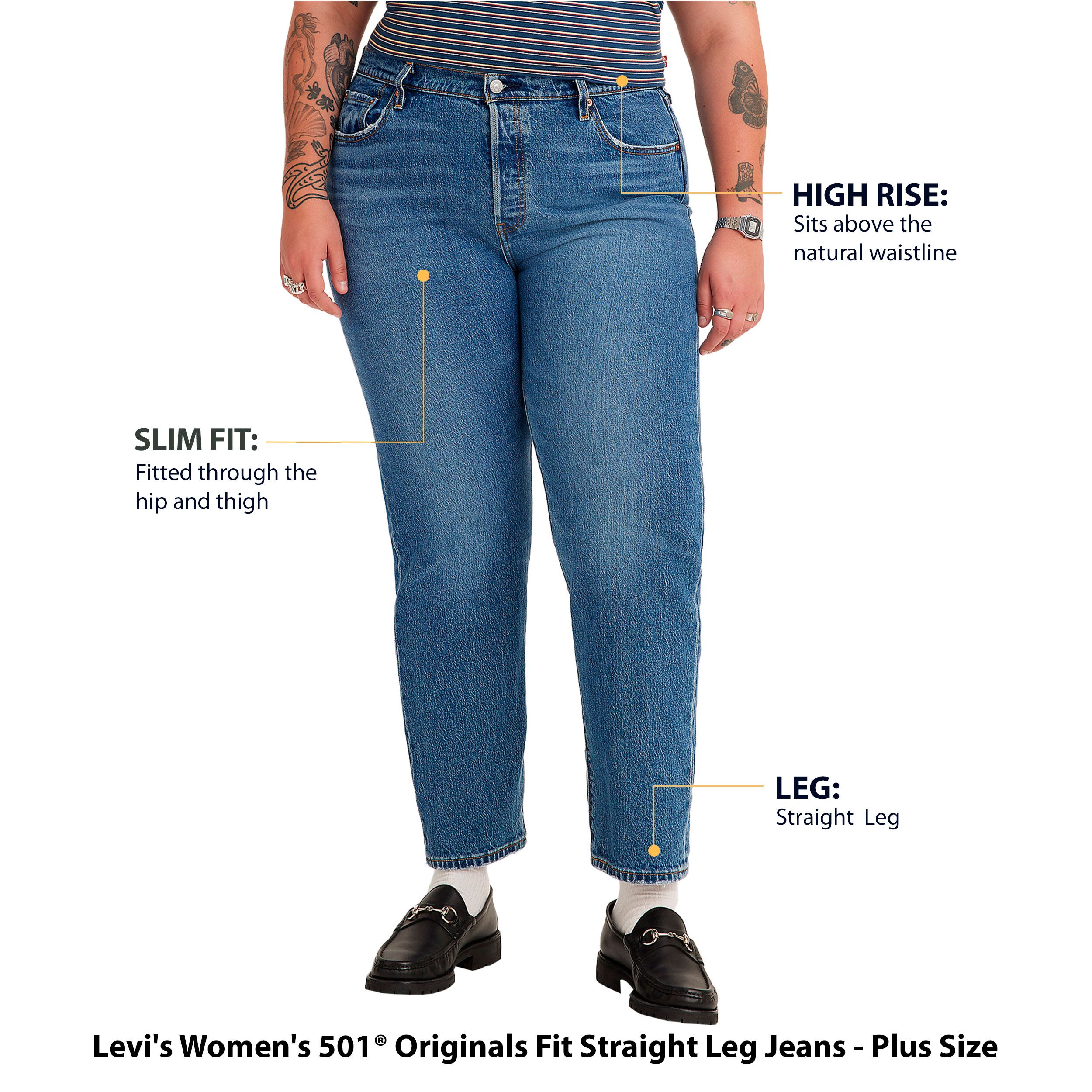 Levi's Women's 501® Originals Fit Straight Leg Jeans - Plus Size