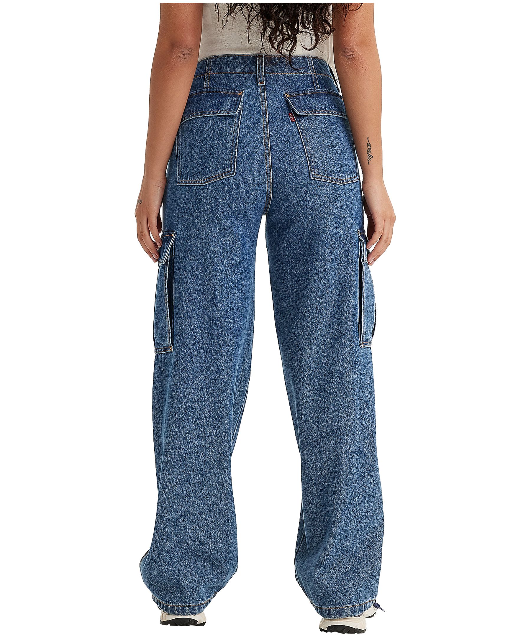 Levi's Women's '94 Baggy Mid Rise Vintage Fit Straight Leg Cargo Jeans