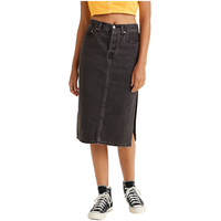 Jupe rétro mi-longue en denim avec fente latérale pour femmes, Levi's Front_Flat