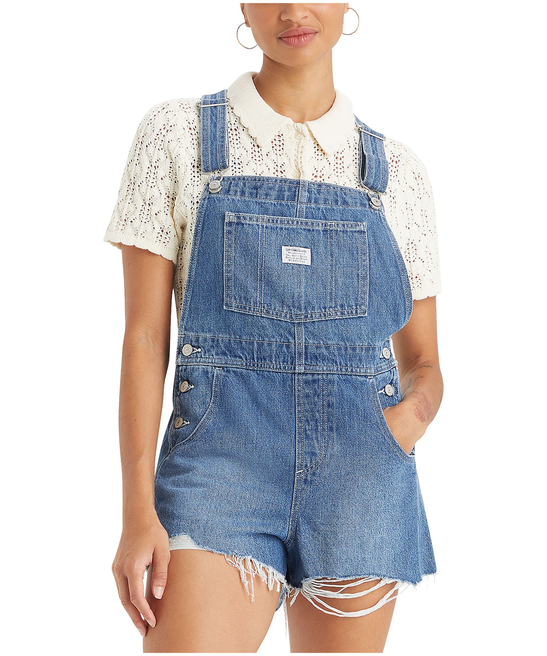Levi s Women s Vintage Denim Shortalls Marks
