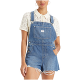 Salopette courte rétro en denim pour femmes, Levi's Front_Flat