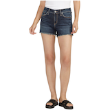Silver Women's Suki Mid Rise Curvy Fit Shorts Front_Flat
