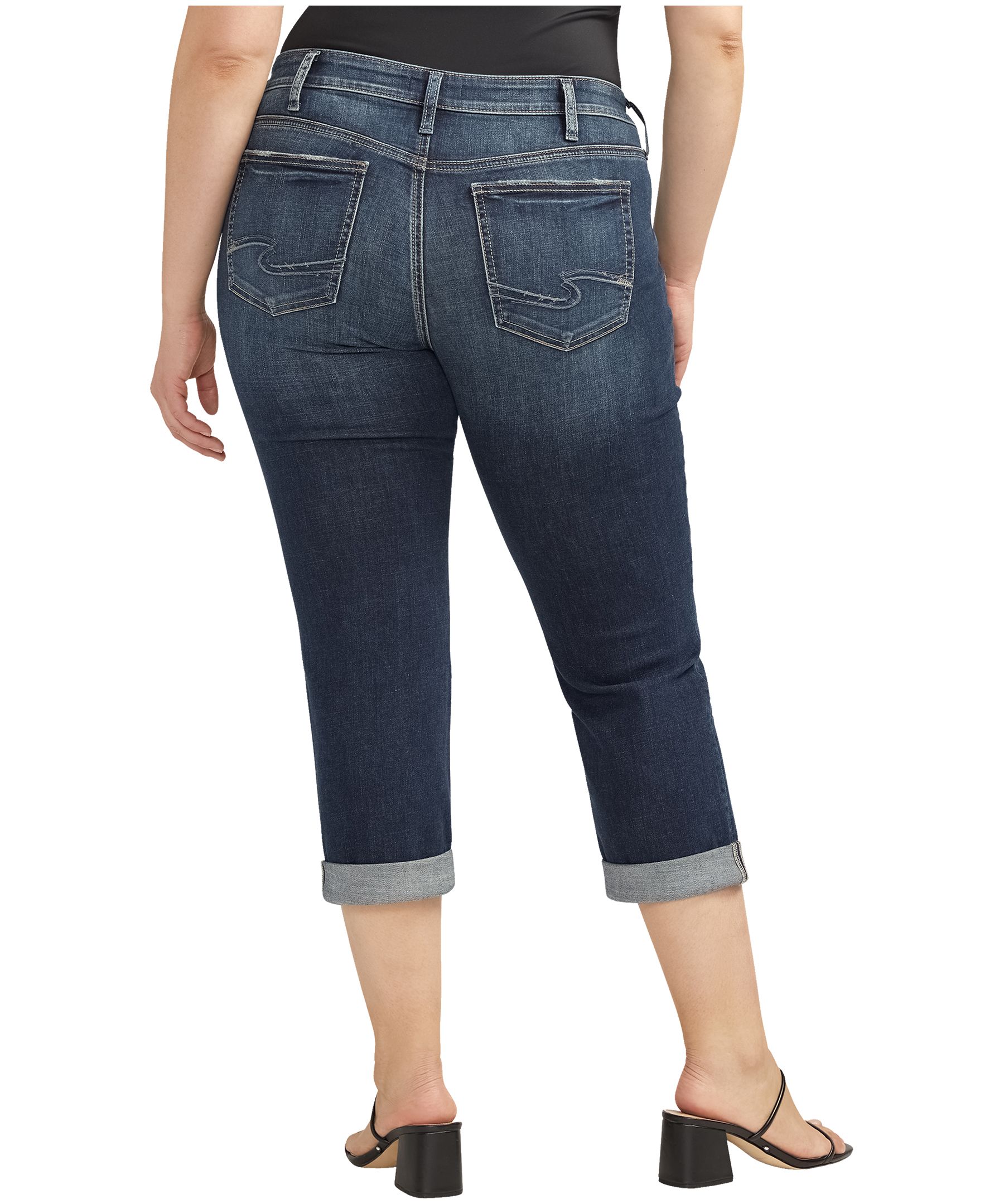 Silver Women's Suki Mid-Rise Stretch Denim Capri Jeans