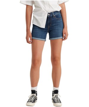 Short en jean mi-long à taille mi-basse et à coupe étroite pour femmes, Levi's