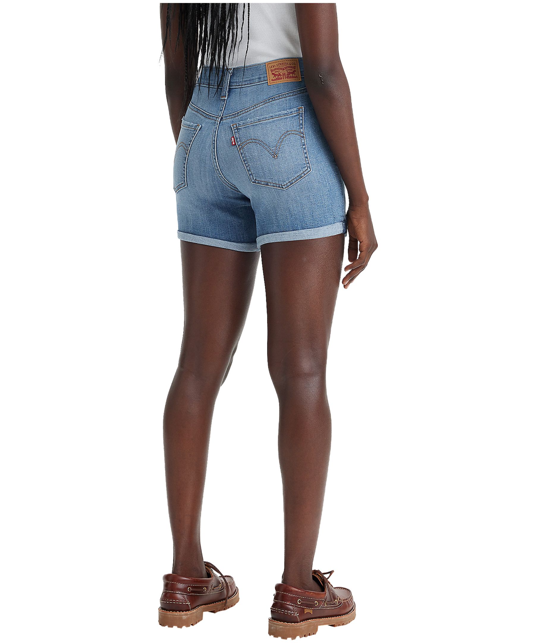 Levi's Women's Slim Fit Mid Length Denim Shorts