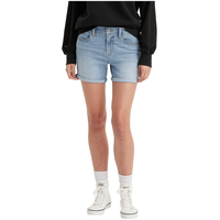 Levi's Women's Mid Rise Slim Fit Mid Length Jean Shorts Front_Flat