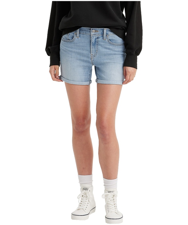 Short en jean mi-long à taille mi-basse et à coupe étroite pour femmes, Levi's