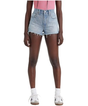 Levi's Women's 501 Originals High Rise Mid Length Jeans Shorts