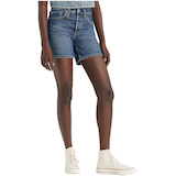 Levi's Women's 501 Originals High Rise Mid Length Jeans Shorts Front_Three_Fourths_Angled_Right
