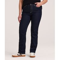 Denver Hayes Women's High Rise Straight Jeans Front_Flat