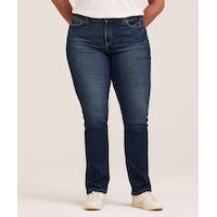 Jean à jambe droite épousant les courbes pour femmes, Denver Hayes Front_Flat