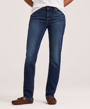 Jean à jambe droite épousant les courbes pour femmes, Denver Hayes