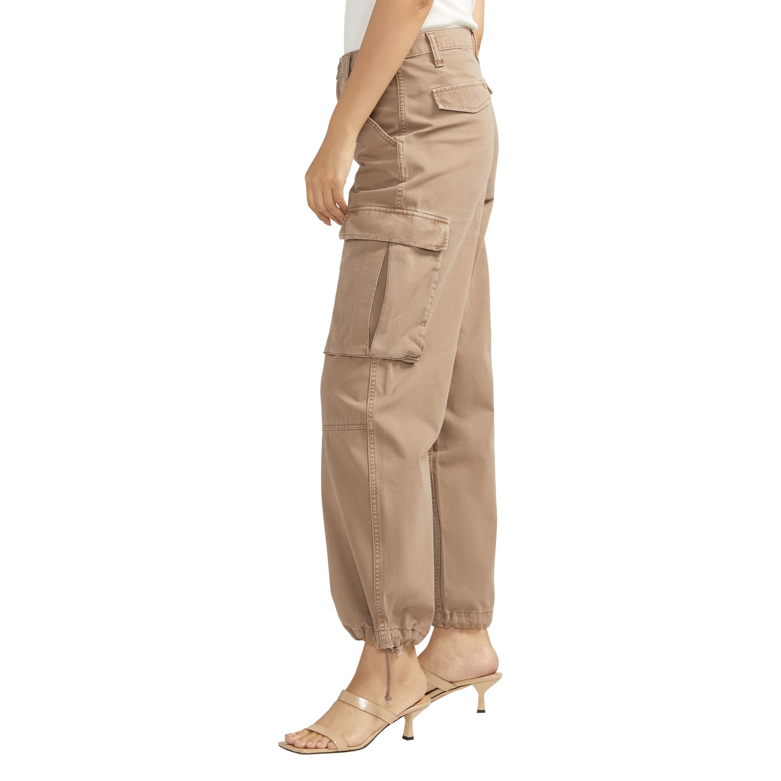 Silver Women's Relaxed Fit Cargo Pants