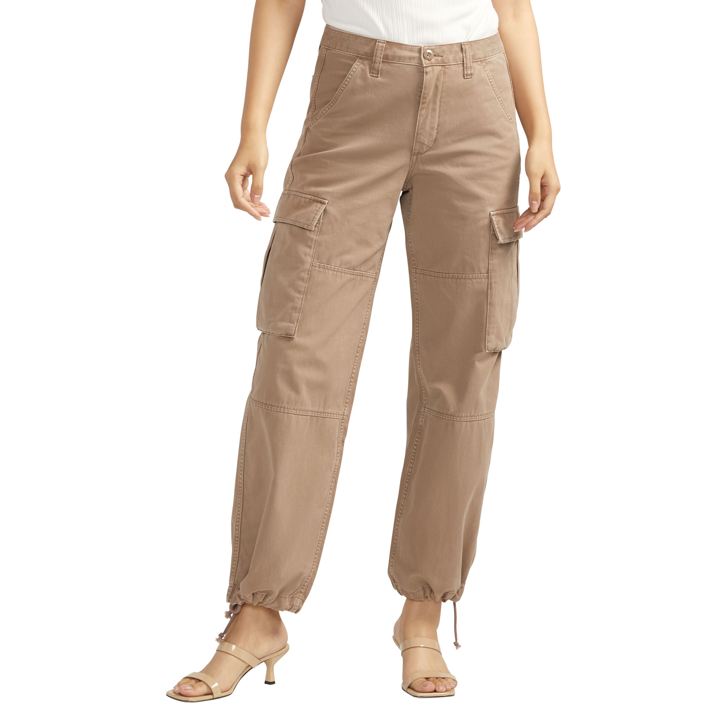 Silver Women's Relaxed Fit Cargo Pants